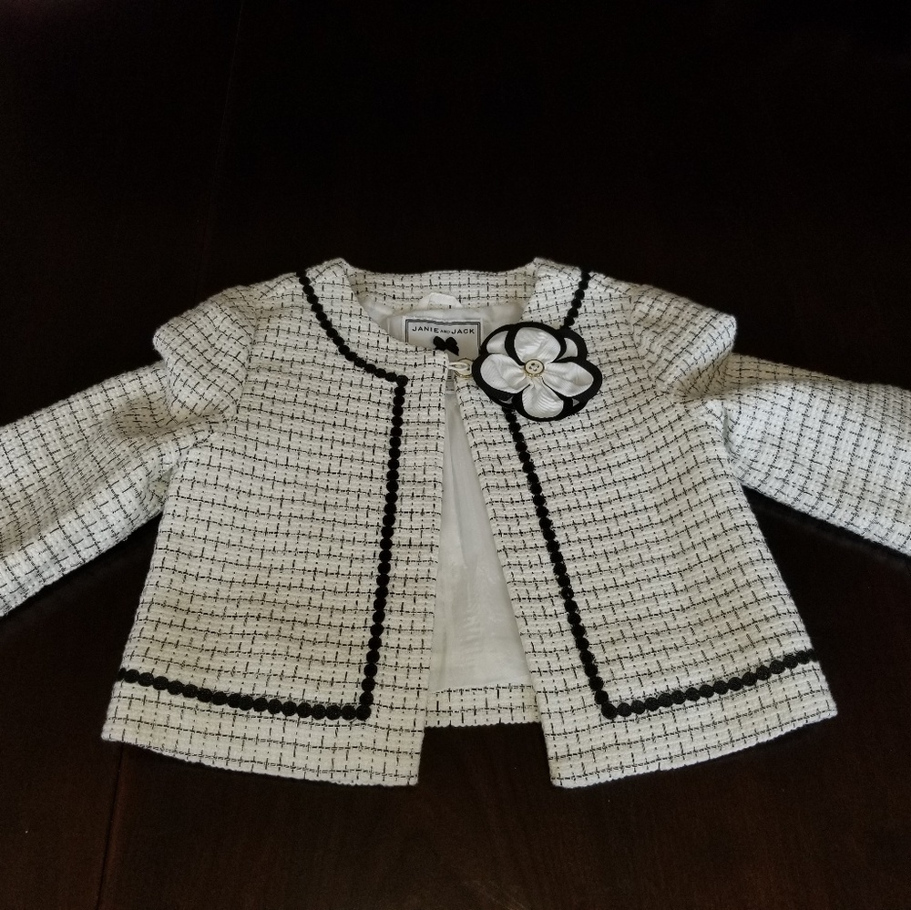 Janie and Jack Jacket with flower